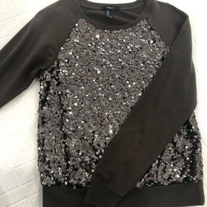 Forever 21 - Dark Green Sequin Sweater